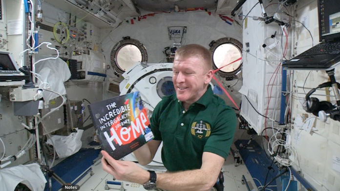 Tim Peake reads picture book from the International Space Station 2