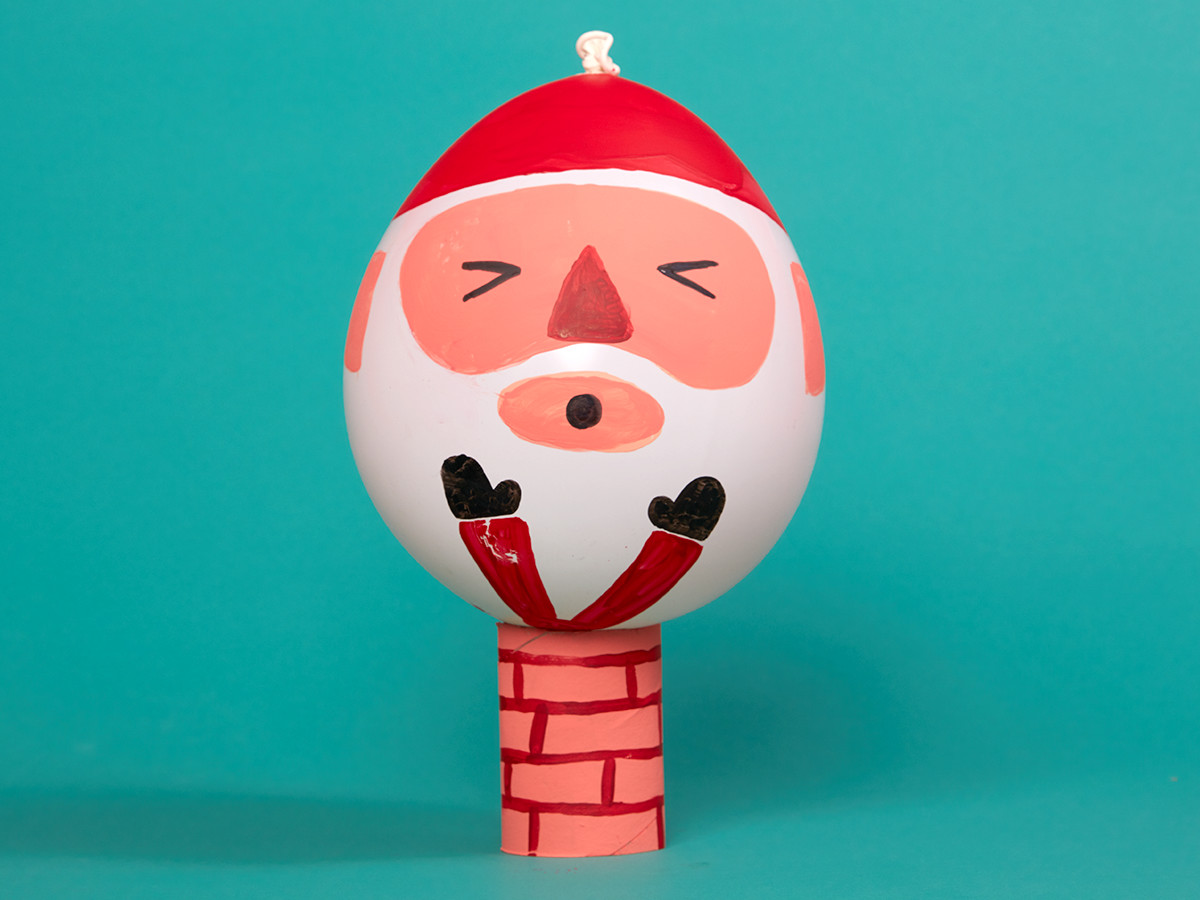 Christmas Craft - Balloon Santa