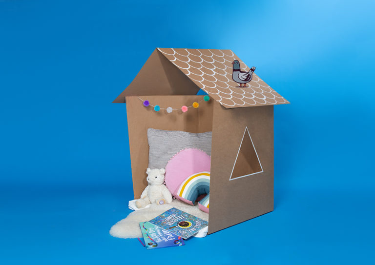 DIY cosy cardboard cubby house perfect for little readers Wonderbly