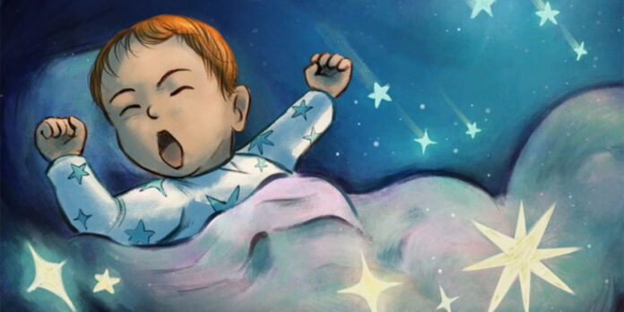 DBLO_01_Blog_1_SleepTips_Header Illustration of a baby from Dream big little one
