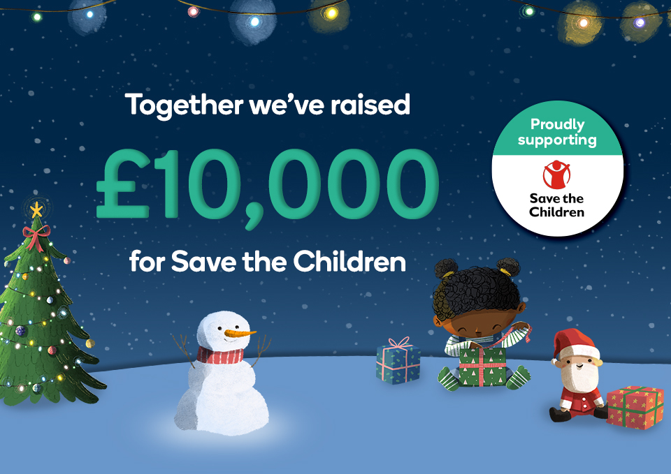 £10,000 saved for save the children