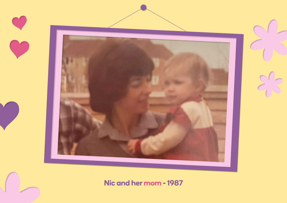 nic and her mom 1987