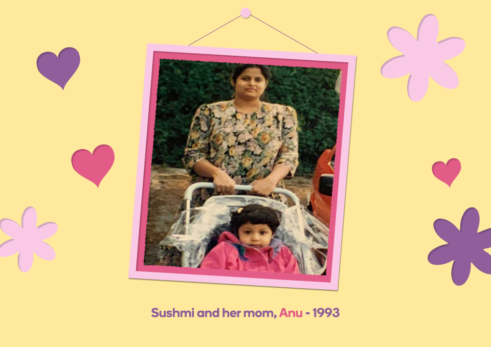 sushmi and her mom aru 1993