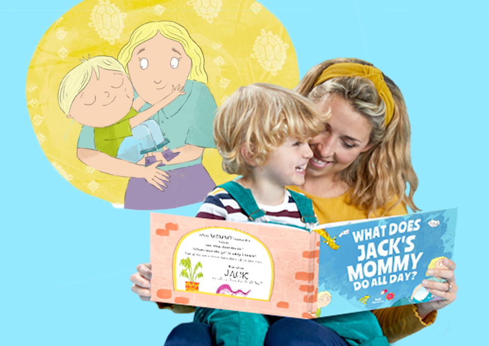 mom and son reading what does mommy do all day