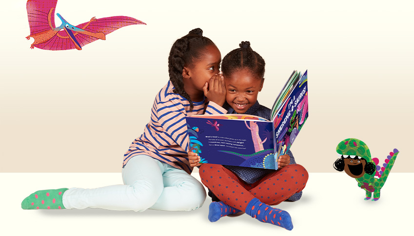 Kids reading a personalized Wonderbly book aloud