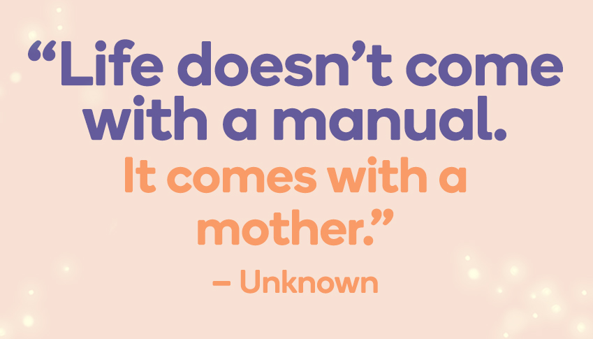 Quote about motherhood from Unknown 