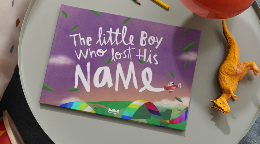 photo of the little boy who lost his name book from wonderbly